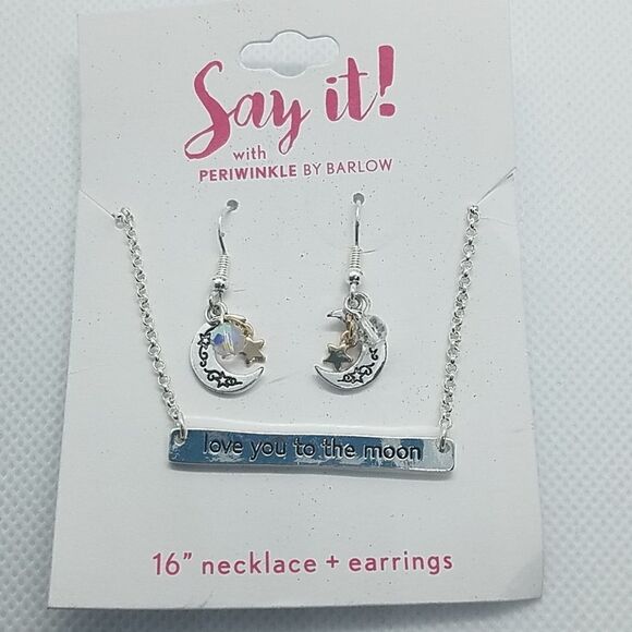 Say It! With Periwinkle by Barlow Moon Jewelry Set - Picture 1 of 2